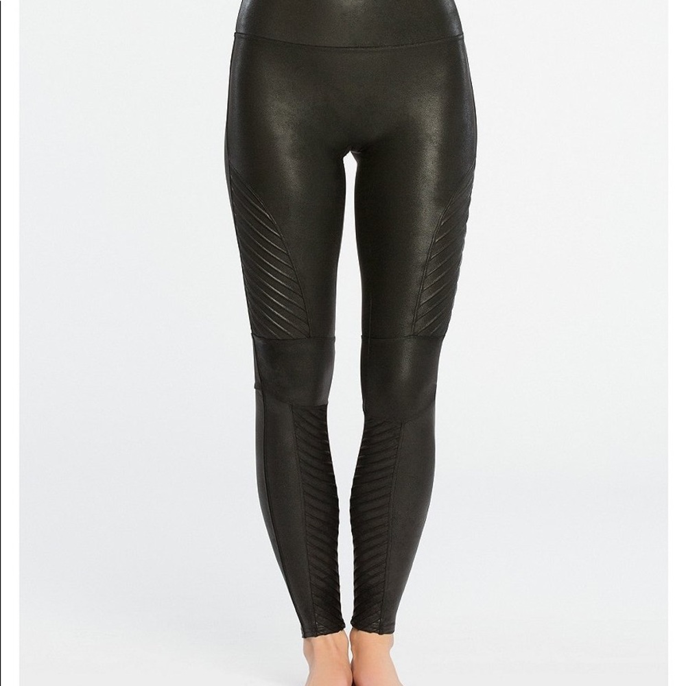 Spanx Faux leather moto leggings - XS, excellent condition, wore a few times.